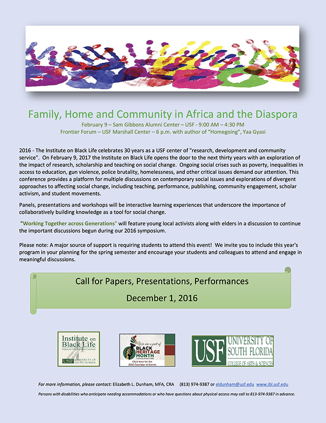 Family, Home and Community in Africa and the Diaspora